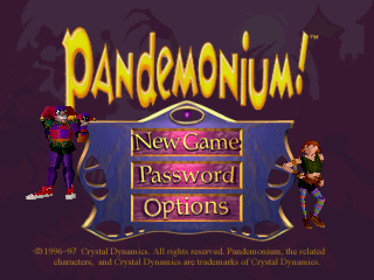 Pandemonium! - Screenshot - Game Title (North America) - 640x480