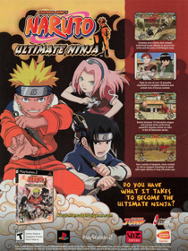Naruto: Ultimate Ninja - Advertisement Flyer - Front (United States) - 1648x2200