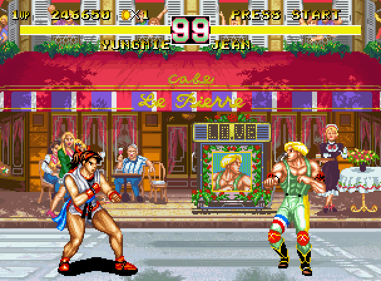 Fighter's History Dynamite - Screenshot - Gameplay (Japan) - 608x448