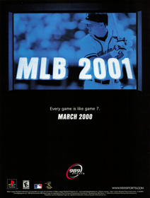 MLB 2001 - Advertisement Flyer - Front (United States) - 1663x2200