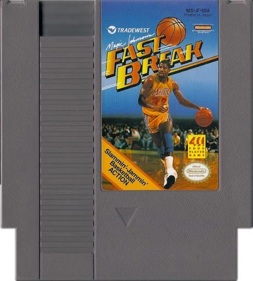 Magic Johnson's Fast Break - Cart - Front (United States) - 461x512