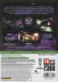 Saints Row IV - Box - Back (Germany) - 502x714