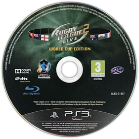 Rugby League Live 2: World Cup Edition - Disc (Europe) - 600x600