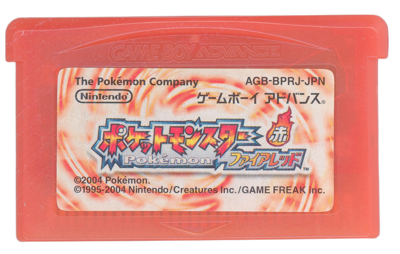 Pokémon FireRed Version - Cart - Front (Japan) - 1937x1230