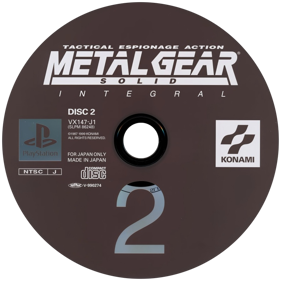 Metal Gear Solid: Integral - Disc (Japan) - 790x790