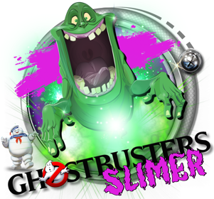Ghostbusters: Slimer! Pinball - Fanart - Cart - Front (World) - 1607x1496