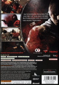 Ninja Gaiden 3 - Box - Back (Germany) - 500x713