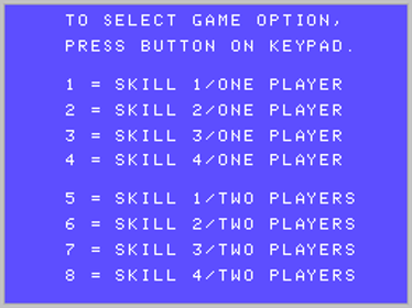 Gorf - Screenshot - Game Select (World) - 256x192