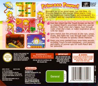 Super Princess Peach - Box - Back (Australia) - 907x800