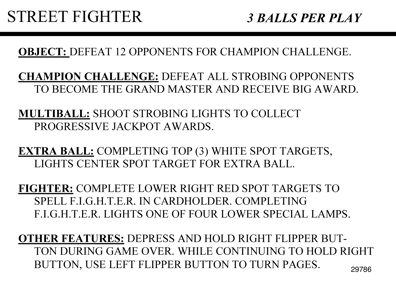 Street Fighter II: Felsir MOD - Arcade - Controls Information (World) - 1780x1263