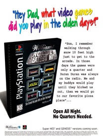 Williams Arcade's Greatest Hits - Advertisement Flyer - Front (North America) - 2000x2650