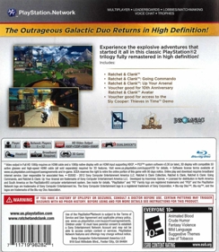Ratchet & Clank Collection - Box - Back (North America) - 640x737