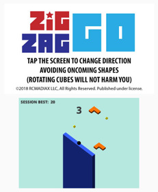 Zig Zag Go - Screenshot - Gameplay (World) - 420x510