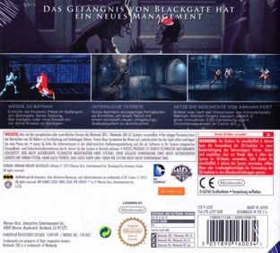 Batman Arkham Origins: Blackgate - Box - Back (Germany) - 889x800