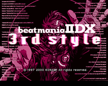beatmania IIDX 3rd Style - Screenshot - Game Title (Japan) - 640x512