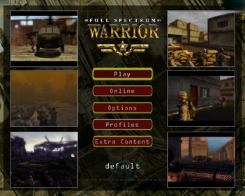 Full Spectrum Warrior - Screenshot - Game Select (World) - 640x512