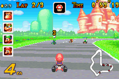 Mario Kart: Super Circuit - Screenshot - Gameplay (World) - 240x160