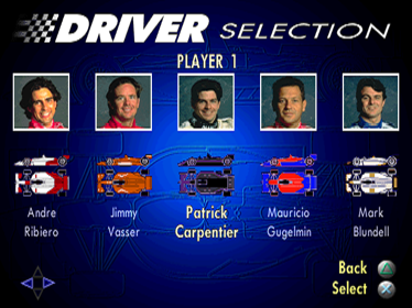 Newman/Haas Racing - Screenshot - Game Select (World) - 640x480