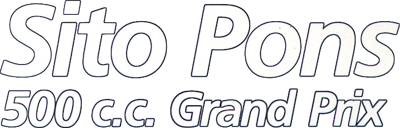 Sito Pons 500 c.c. Grand Prix - Clear Logo (Spain) - 700x224