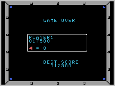 Omega Race - Screenshot - Game Over (World) - 256x192