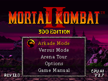 Mortal Kombat II - Screenshot - Game Select (World) - 320x240