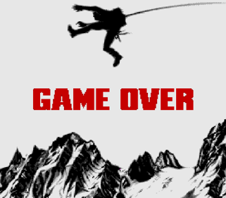 Cliffhanger - Screenshot - Game Over (World) - 512x448
