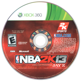 NBA 2K13 - Disc (North America) - 900x900