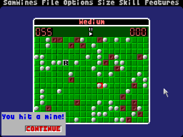 SamMines - Screenshot - Game Over (Europe) - 512x384
