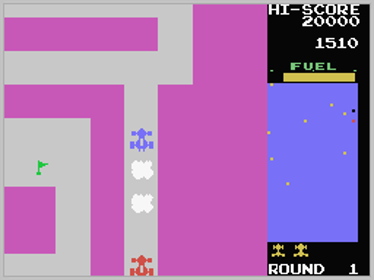 Rally X (Opcode Games) - Screenshot - Gameplay (World) - 256x192