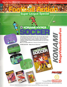 Konami Hyper Soccer - Advertisement Flyer - Front (United Kingdom) - 1689x2200