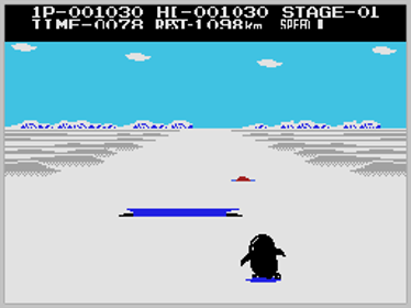Antarctic Adventure - Screenshot - Gameplay (United States) - 256x192