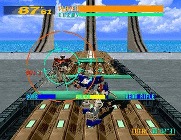 Cyber Troopers Virtual-On - Screenshot - Gameplay (World) - 400x310