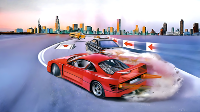 Battle Out Run - Fanart - Background (World) - 1920x1080