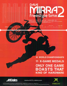 Dave Mirra Freestyle BMX 2 - Advertisement Flyer - Front (United Kingdom) - 1730x2200