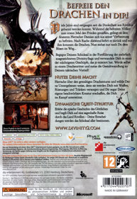Divinity II: Ego Draconis - Box - Back (Germany) - 600x873