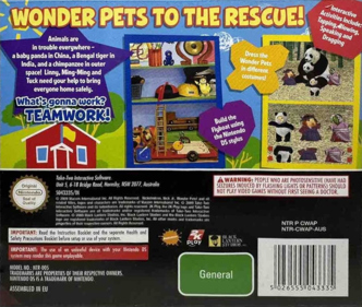 Wonder Pets!: Save the Animals! - Box - Back (Australia) - 1046x885