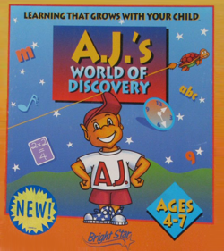 A.J.'s World of Discovery - Box - Front (North America) - 716x804