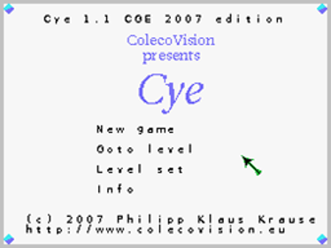 Cye - Screenshot - Game Title (World) - 256x192