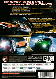 Need for Speed: Carbon - Box - Back (Europe) - 3031x4283