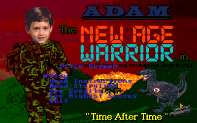 Adam the New Age Warrior in Time After Time - Screenshot - Game Title (World) - 320x200