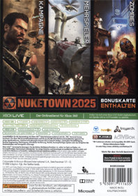 Call of Duty: Black Ops II - Box - Back (Germany) - 600x851