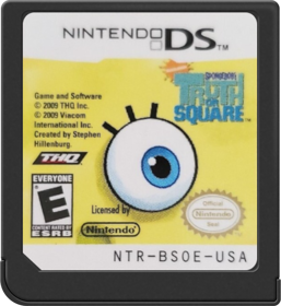 SpongeBob's Truth or Square - Cart - Front (North America) - 517x564