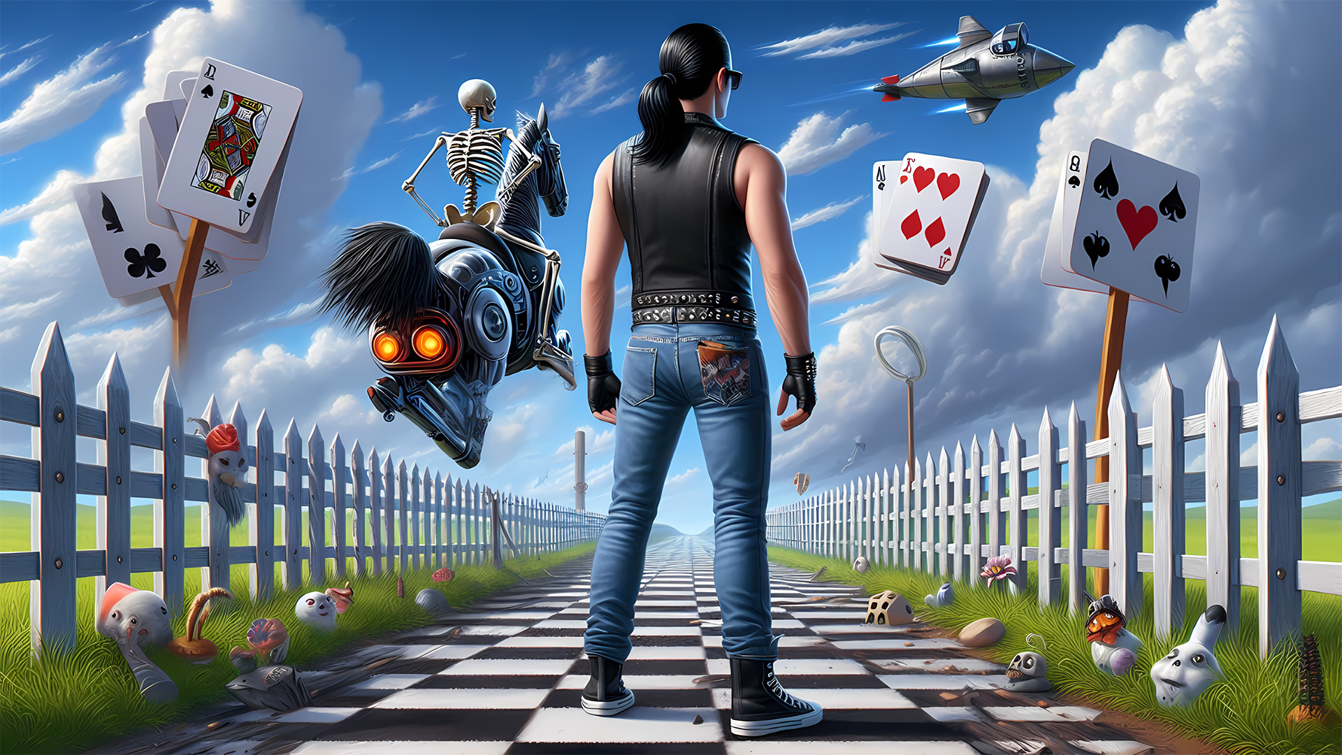 Illustration of Biomechanical Toy