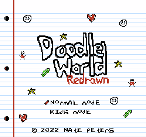 Doodle World: Redrawn - Screenshot - Game Title (World) - 256x240