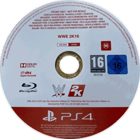 WWE 2K16 - Disc (World) - 1378x1368