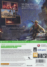 Deadfall Adventures - Box - Back (Germany) - 600x844