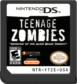 Teenage Zombies: Invasion of the Alien Brain Thingys! - Cart - Front (North America) - 517x564