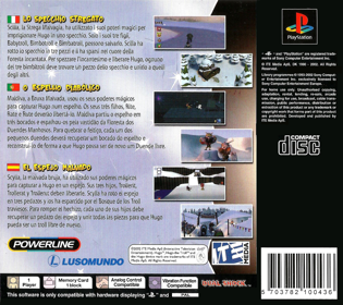 Hugo: The Evil Mirror - Box - Back (Spain) - 1629x1450