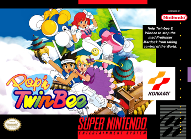 Pop'n TwinBee - Fanart - Box - Front (North America) - 2100x1532