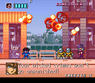 Kaizou Choujin Shubibinman Zero - Screenshot - Gameplay (World) - 256x224